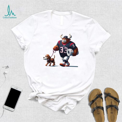 Houton Texas vs Cleveland Browns mascot shirt