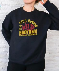 Hulk Hogan 40 Years Still Runnin' Wild WWE Shirt
