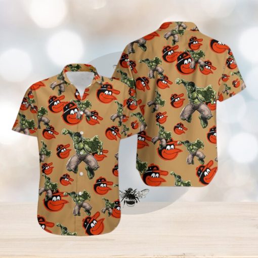 Hulk Marvel Avengers Memes Hawaiian Shirt Outfit Baltimore Orioles