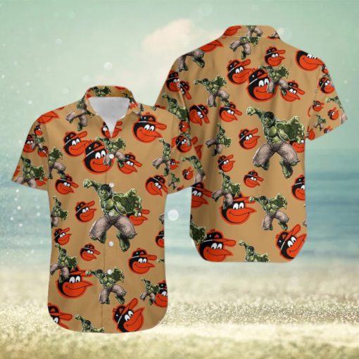 Hulk Marvel Avengers Memes Hawaiian Shirt Outfit Baltimore Orioles