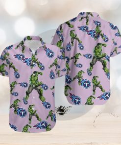 Hulk Marvel Avengers Movie Characters Hawaiian Camp Shirt Tennessee Titans