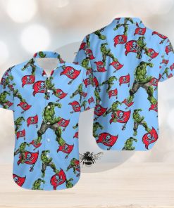 Hulk Marvel Avengers Movies Hawaiian Camp Shirt Tampa Bay Buccaneers