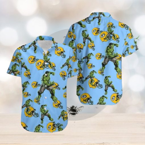 Hulk Marvel Avengers New Movie Hawaiian Shirts For Sale Green Bay Packers Nfl