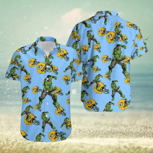 Hulk Marvel Avengers New Movie Hawaiian Shirts For Sale Green Bay Packers Nfl