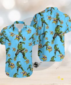 Hulk Marvel Avengers Style Clothing Hawaiian Shirt Print Minnesota Vikings