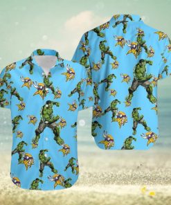 Hulk Marvel Avengers Style Clothing Hawaiian Shirt Print Minnesota Vikings