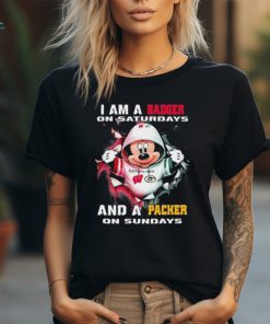 I Am A Badger On Saturdays And A Packers On Sundays t shirt