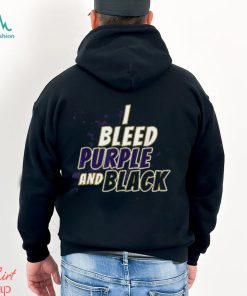 I Bleed Purple And Black Merch Baltimore Football Shirt