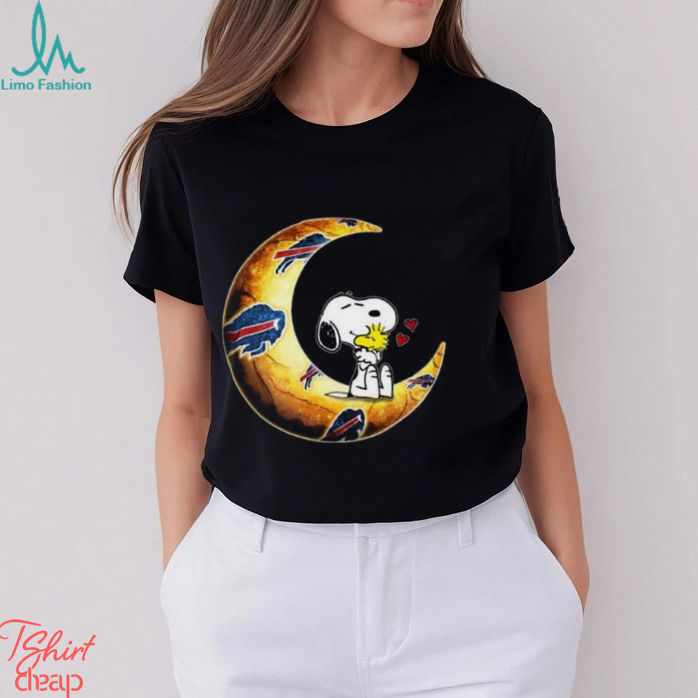 I Love Snoopy To The Moon And Back Buffalo Bills Football T Shirt I Love Snoopy To The Moon And Back Buffalo Bills Football T Shirt