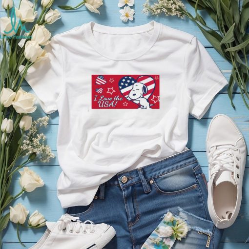 I Love The Usa, Snoopy Memorial Day Shirt
