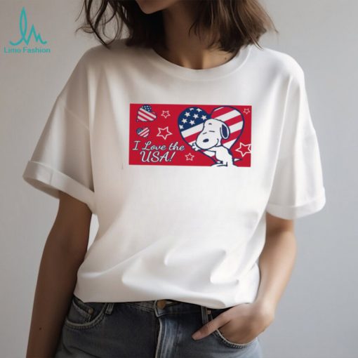 I Love The Usa, Snoopy Memorial Day Shirt