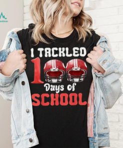 I Tackled 100 Days Of School Football 100th Day Boys Kids Shirt