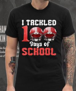 I Tackled 100 Days Of School Football 100th Day Boys Kids Shirt