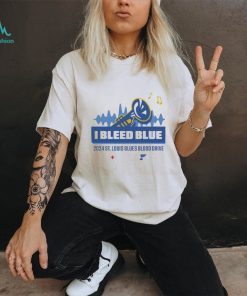 I bleed blue 2024 st louis blues blood drive T shirt