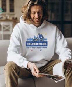 I bleed blue 2024 st louis blues blood drive T shirt