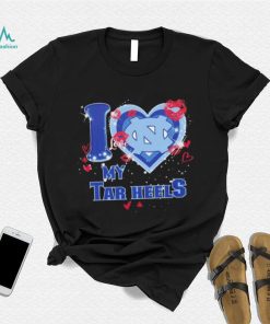 I love my Tar Heels hearts kisses Valentine shirt