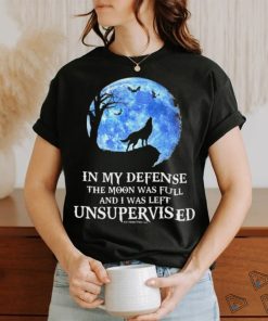 IN MY DEFENSE THE MOON Wolf Classic T Shirt