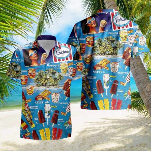 Ice Cream 3D Hawaiian Shirt, Ice Cream Hawaiian Shirts And Short Summer Beach Set