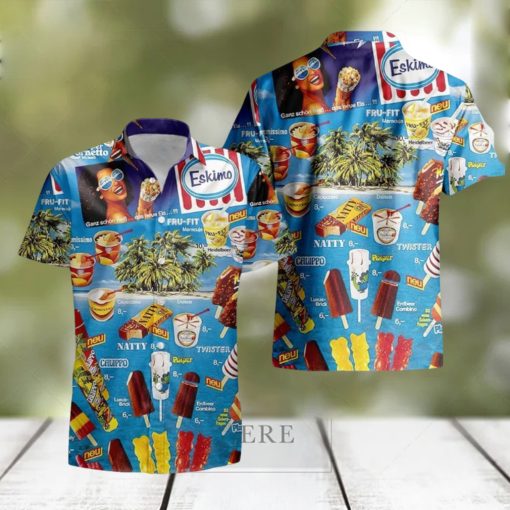 Ice Cream 3D Hawaiian Shirt, Ice Cream Hawaiian Shirts And Short Summer Beach Set