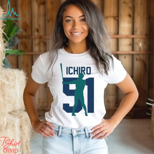 Ichiro Suzuki Jersey Number Artwork Shirt