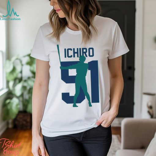 Ichiro Suzuki Jersey Number Artwork Shirt