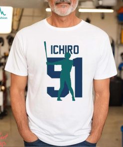 Ichiro Suzuki Jersey Number Artwork Shirt