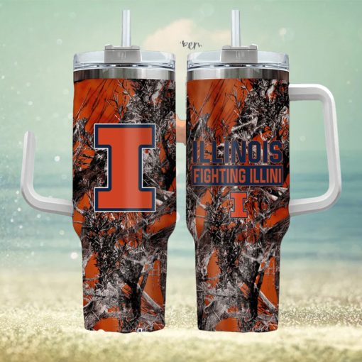 Illinois Fighting Illini Realtree Hunting 40oz Tumbler