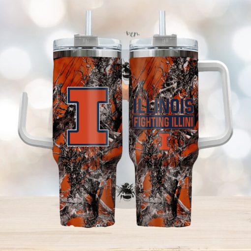 Illinois Fighting Illini Realtree Hunting 40oz Tumbler