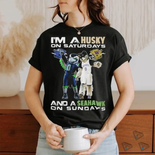 I’m A Husky On Saturdays And A Seahawk On Sundays Shirt