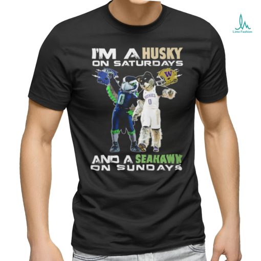 I’m A Husky On Saturdays And A Seahawk On Sundays Shirt