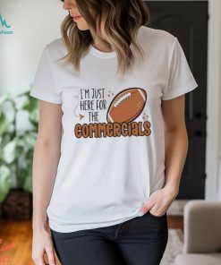 Im Just Here For The Commercials Brown Chocolate Valentine shirt