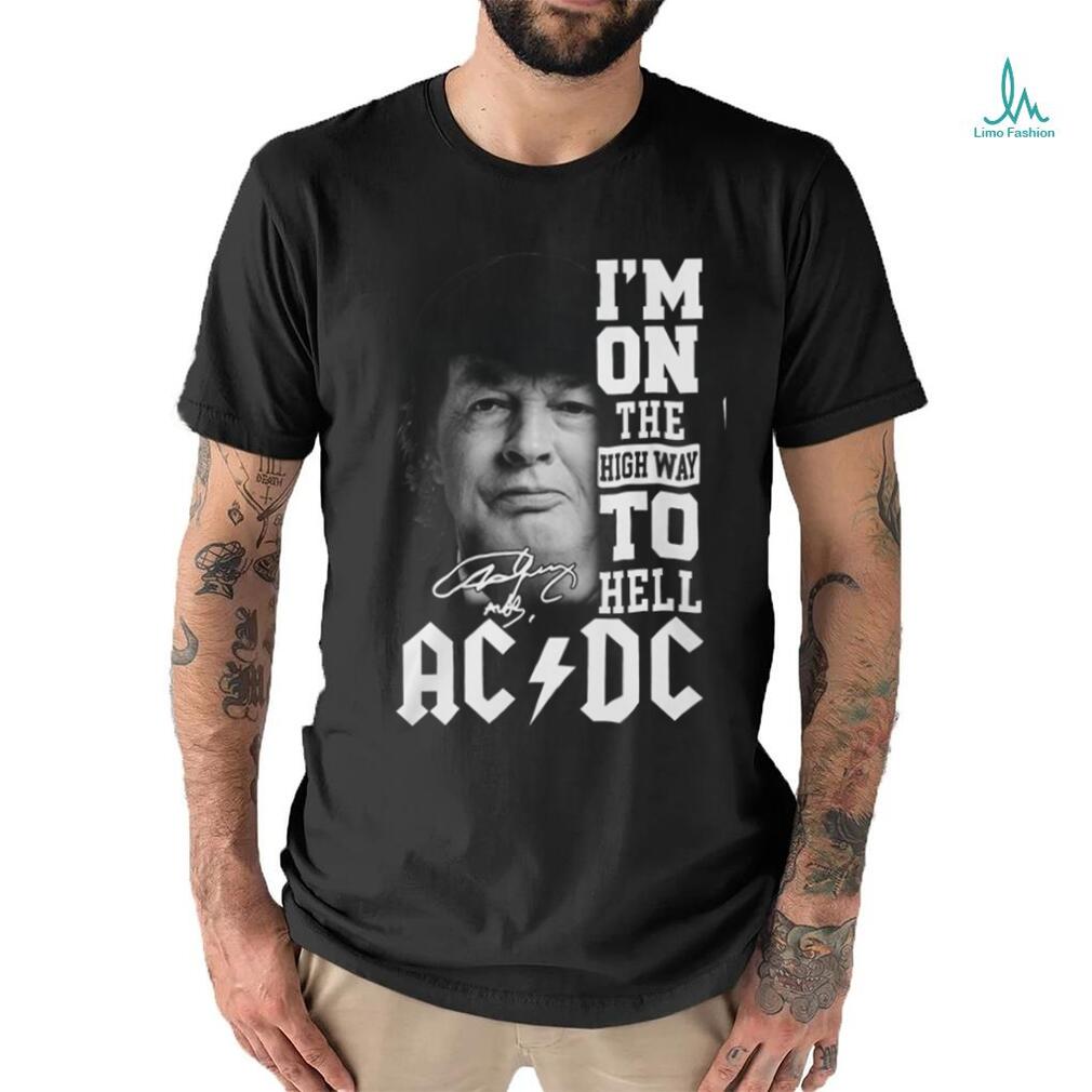 I'm On The High Way To Hell ACDC Angus Young T Shirt I'm On The High Way To Hell ACDC Angus Young T Shirt