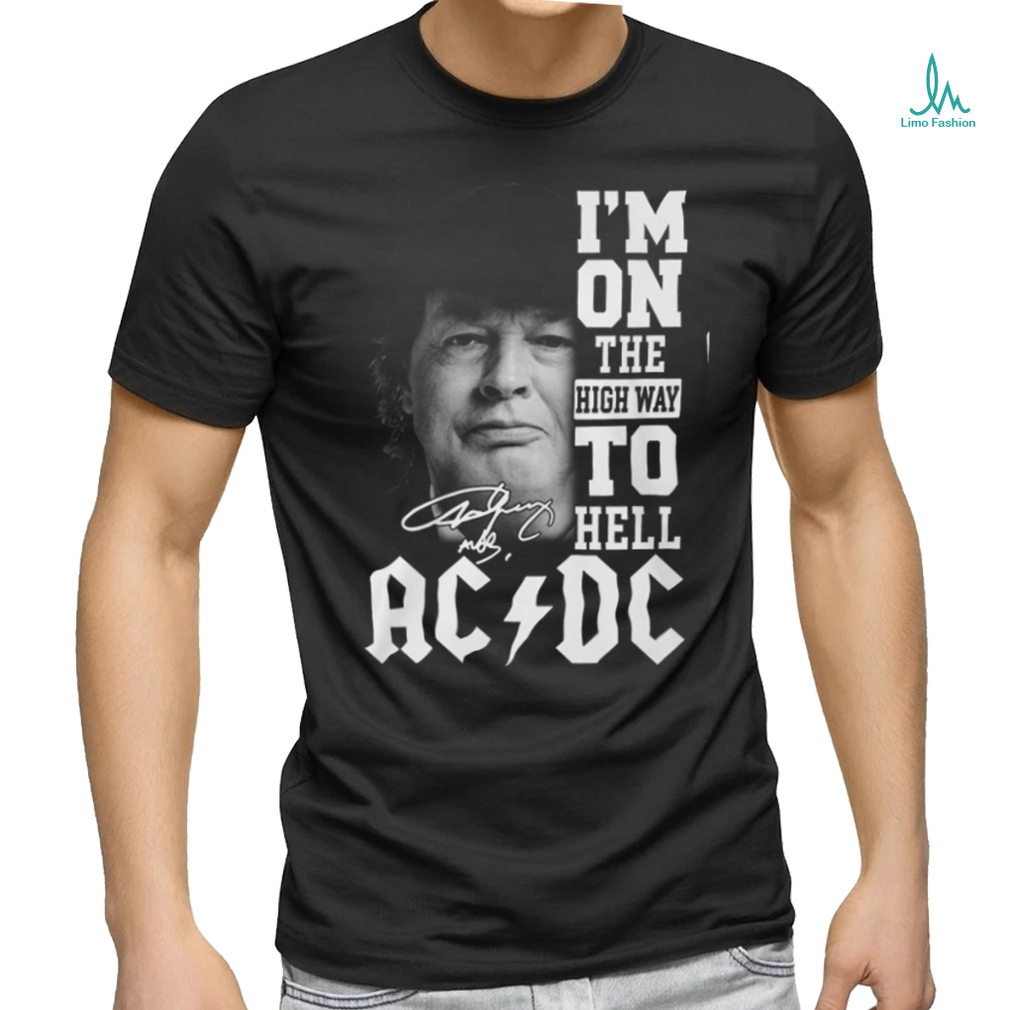 I'm On The High Way To Hell ACDC Angus Young T Shirt I'm On The High Way To Hell ACDC Angus Young T Shirt