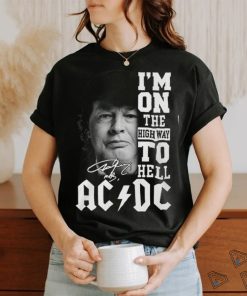 I'm On The High Way To Hell ACDC Angus Young T Shirt