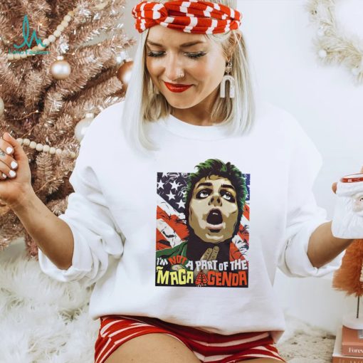 I’m not a part of the maga agenda USA flag shirt