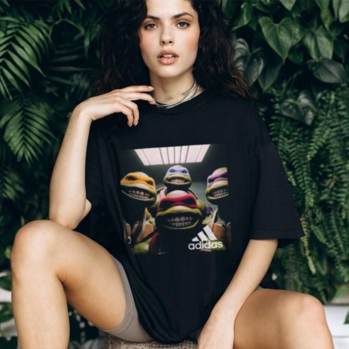 Image Teenage Mutant Ninja Turtles x Adidas Superstar Shelltoes Art Cover Unisex T Shirt