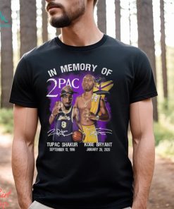 In Memories Of 2Pac Kobe Bryant And Tupac Shakur Signatures Shirt