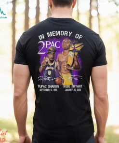 In Memories Of 2Pac Kobe Bryant And Tupac Shakur Signatures Shirt