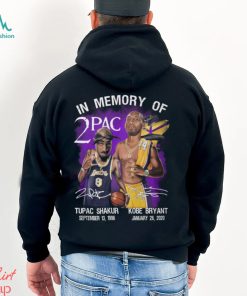 In Memories Of 2Pac Kobe Bryant And Tupac Shakur Signatures Shirt