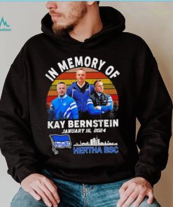 In memory of Kay Bernstein coach Hertha Berlin portrait skyline vintage shirt