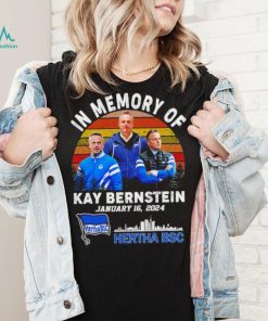 In memory of Kay Bernstein coach Hertha Berlin portrait skyline vintage shirt
