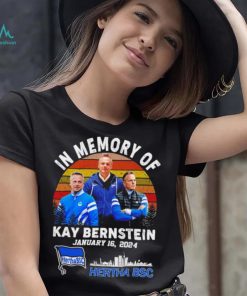 In memory of Kay Bernstein coach Hertha Berlin portrait skyline vintage shirt