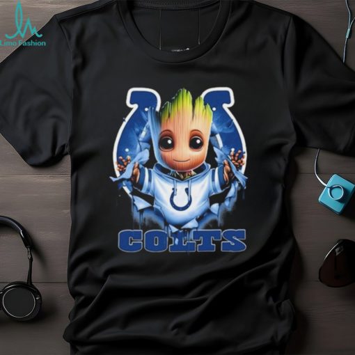 Indianapolis Colts Baby Groot Blood Inside Me Shirt