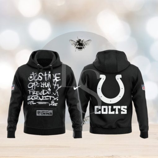Indianapolis Colts NFL Justice Opportunity Equity Freedom Hoodie 3D