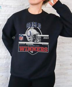 Indianapolis Colts Winners Champions 2023 Super Wild Card NFL Divisional Helmet Logo Shirt