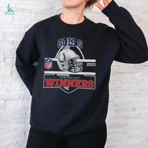 Indianapolis Colts Winners Champions 2023 Super Wild Card NFL Divisional Helmet Logo Shirt