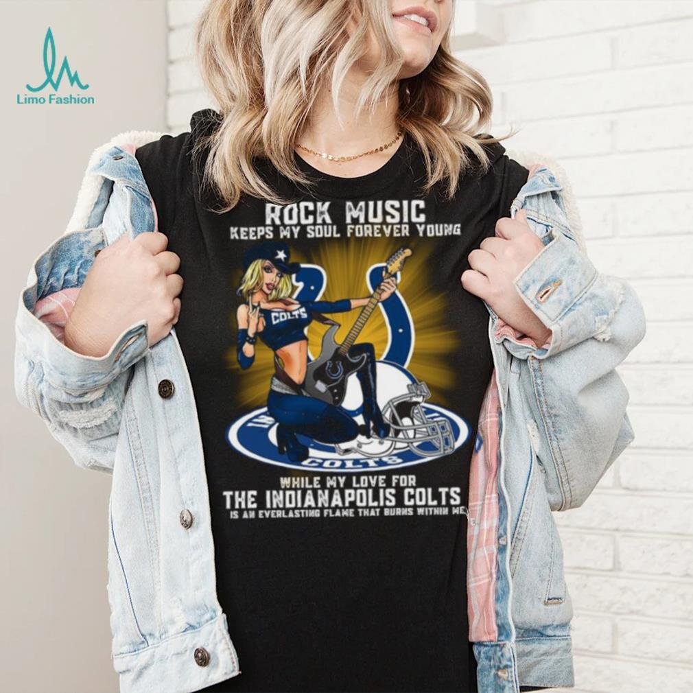 Indianapolis Colts rock music keep my soul forever young shirt Indianapolis Colts rock music keep my soul forever young shirt