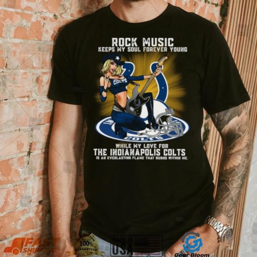 Indianapolis Colts rock music keep my soul forever young shirt