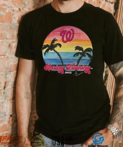 Infant Washington Nationals Tiny Turnip Navy 2023 Spring Training T Shirt