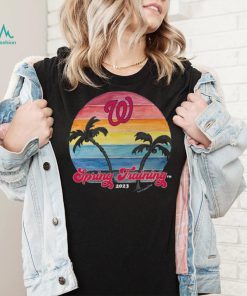 Infant Washington Nationals Tiny Turnip Navy 2023 Spring Training T Shirt